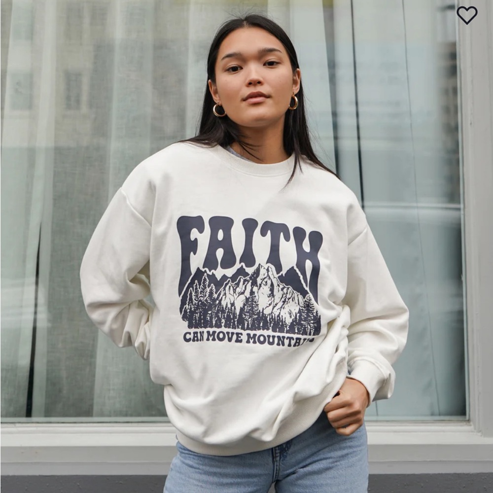 ELEVATED FAITH CREWNECK (FAITH CAN MOVE MOUNTAINS)